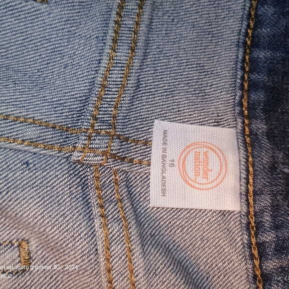 Wonder Nation boys jean shorts size 16 adjustable waist brand new never worn - Picture 3 of 5